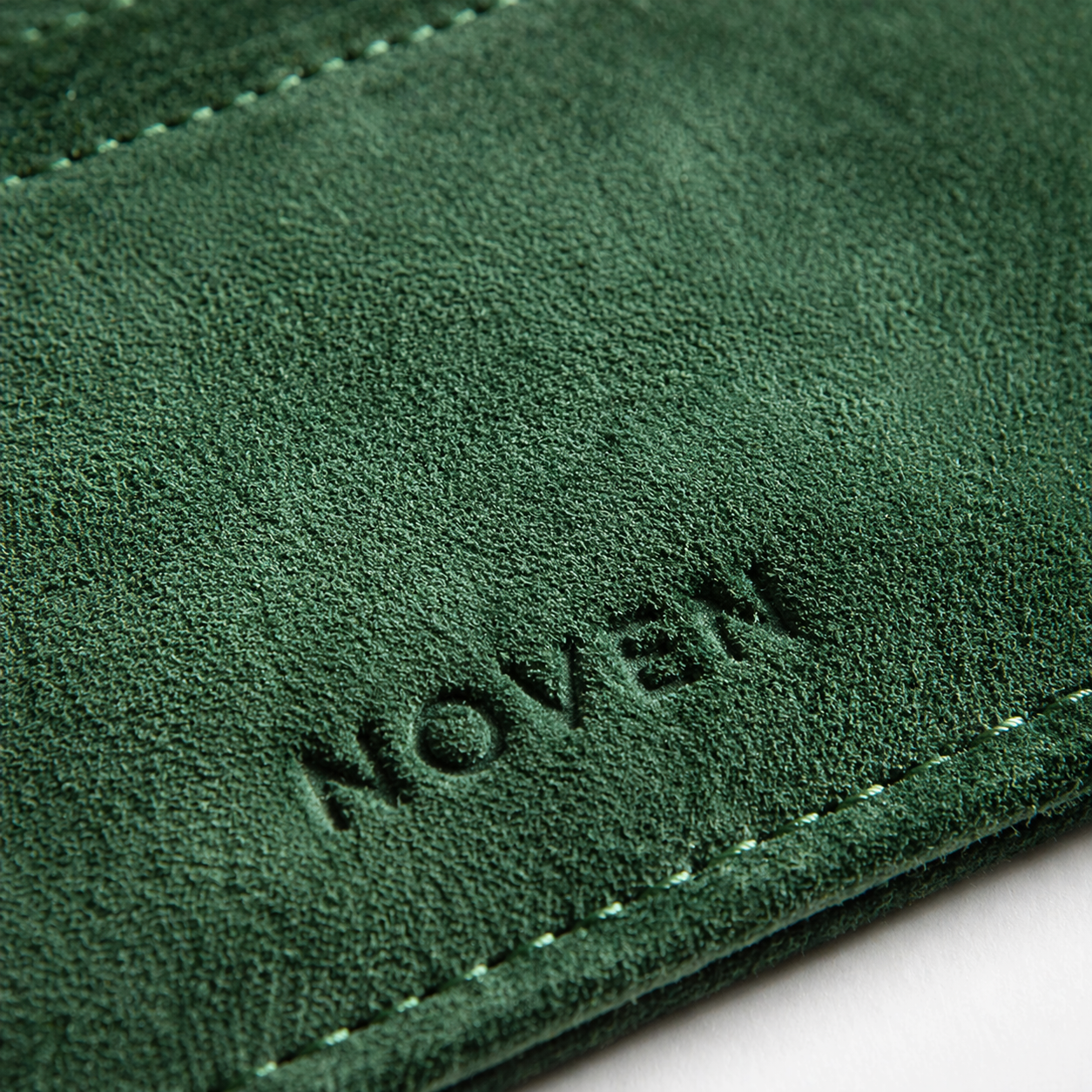 Alcantara Card Wallet - Green