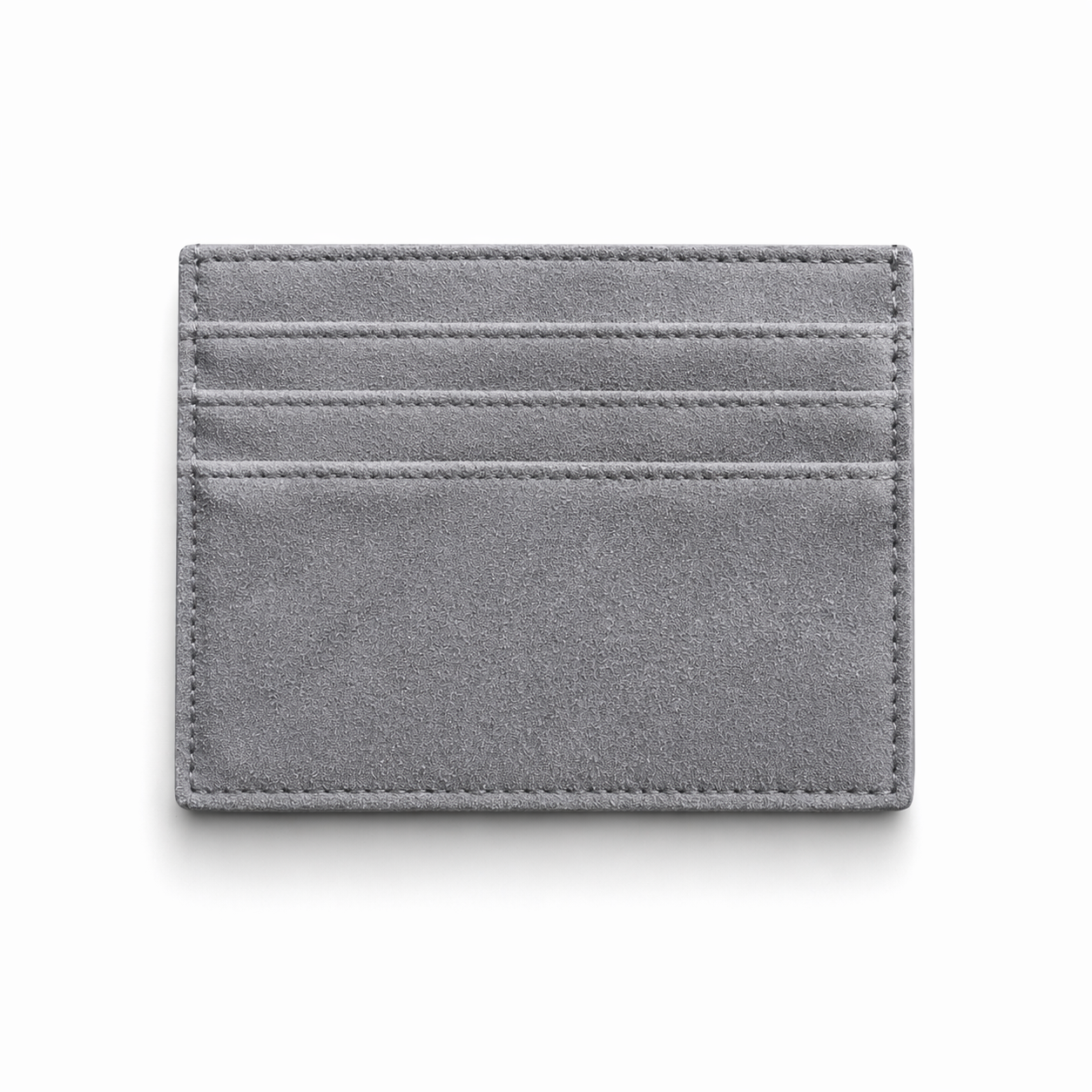 Alcantara Card Wallet - Light Grey