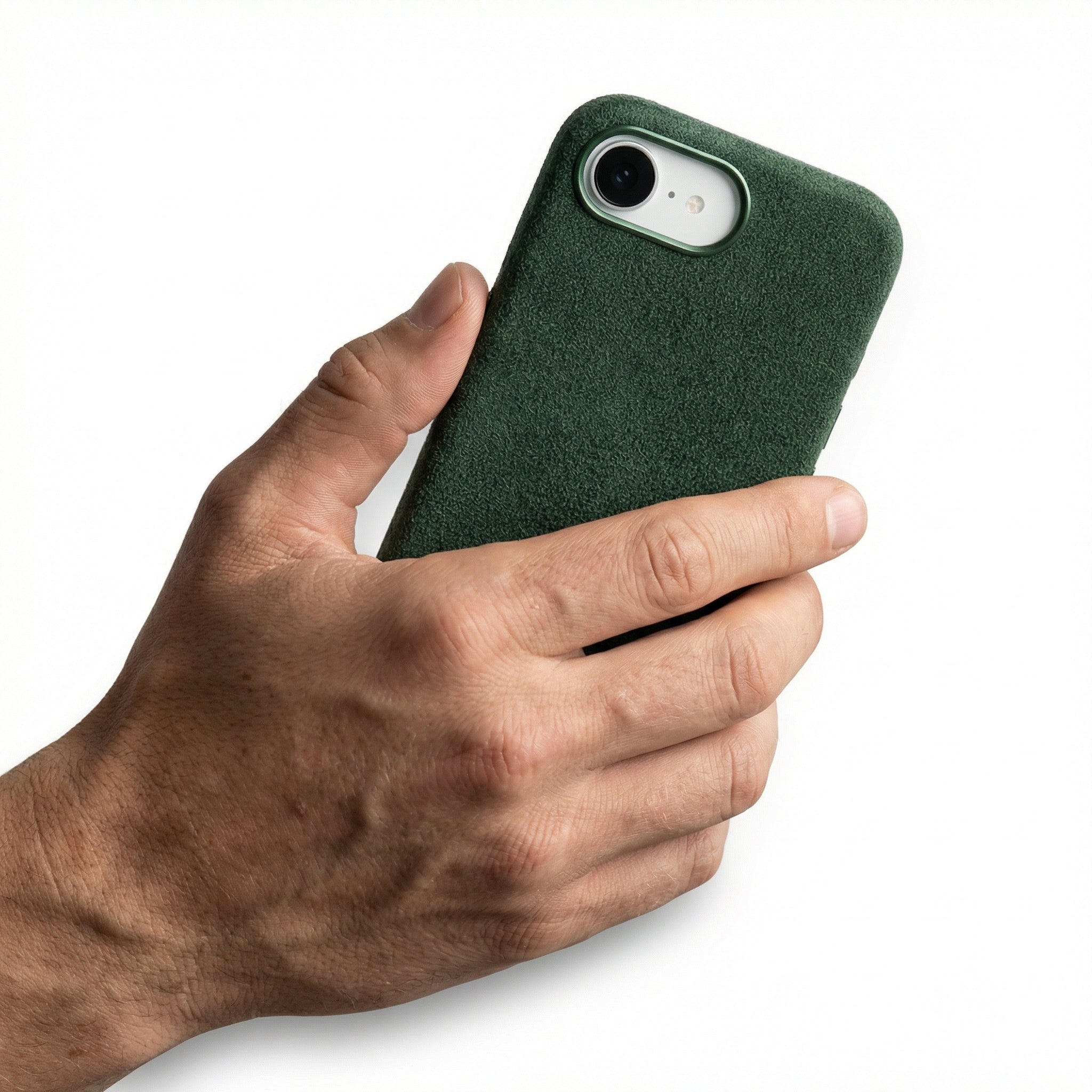 iPhone 16e Alcantara Case - Green