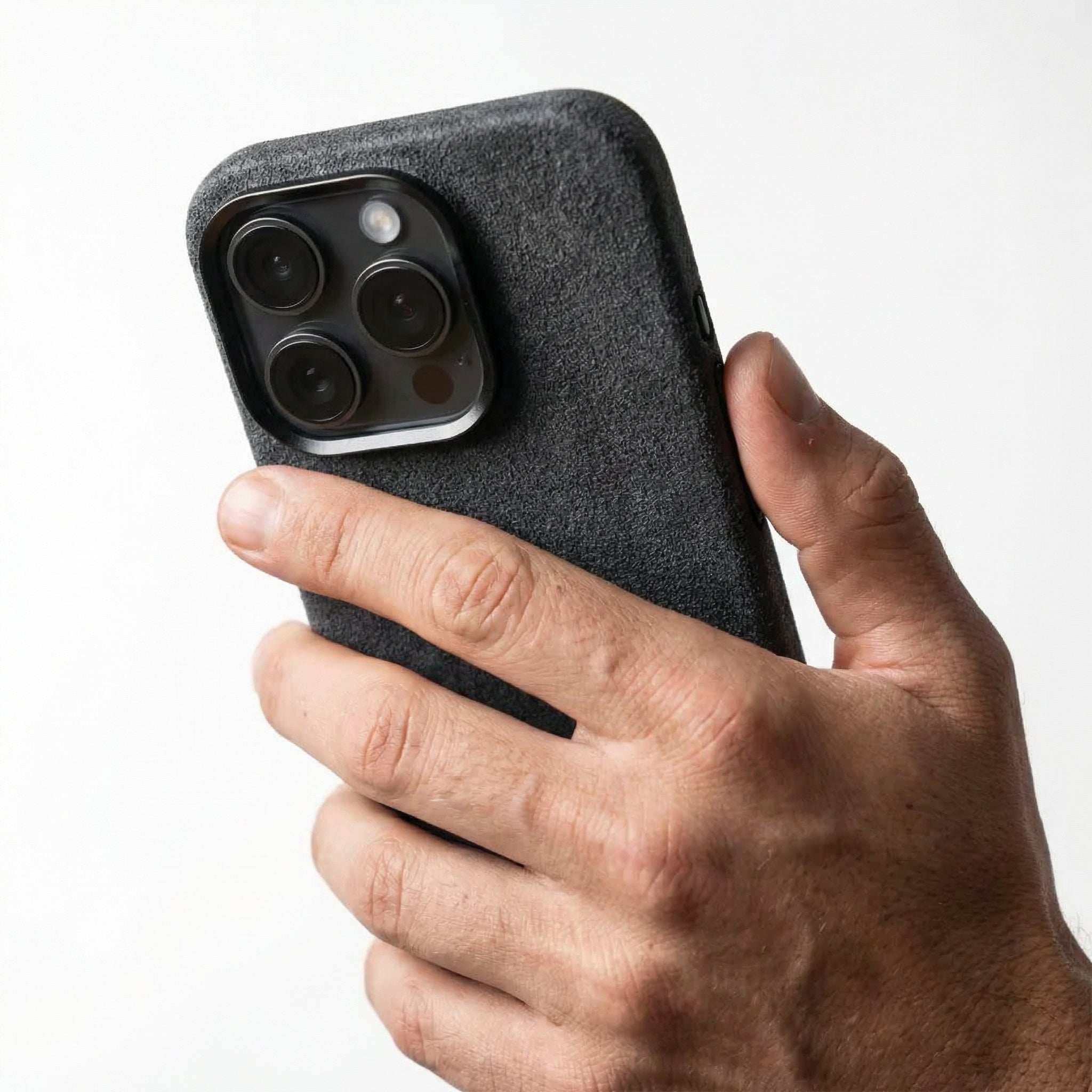 iPhone 14 Pro Max Alcantara Case - Dark Grey