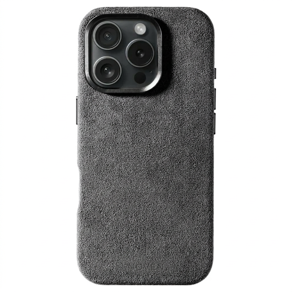 iPhone 15 Pro Alcantara Case - Light Grey