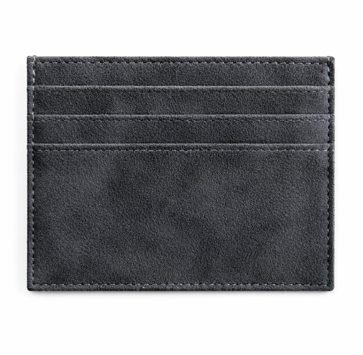 Alcantara Card Wallet - Dark Grey