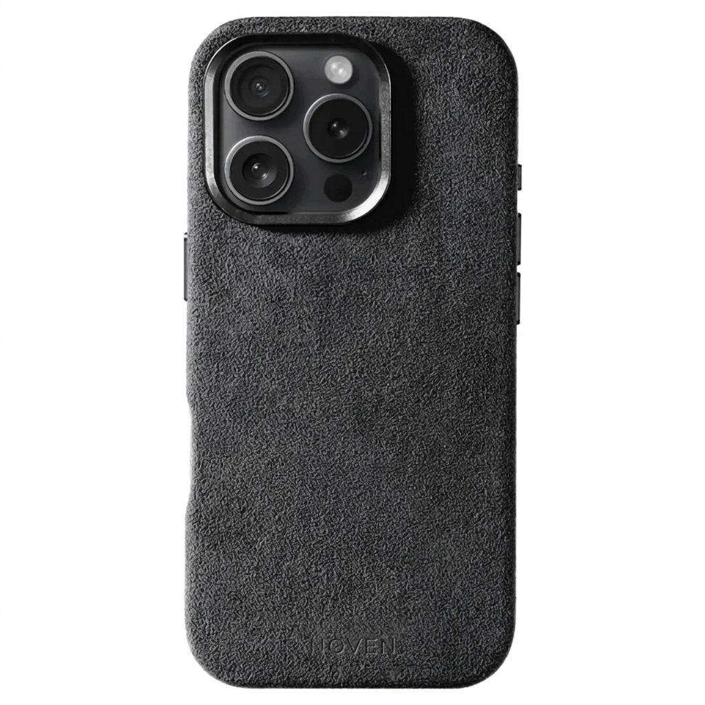 iPhone 16 Pro Alcantara Case - Dark Grey