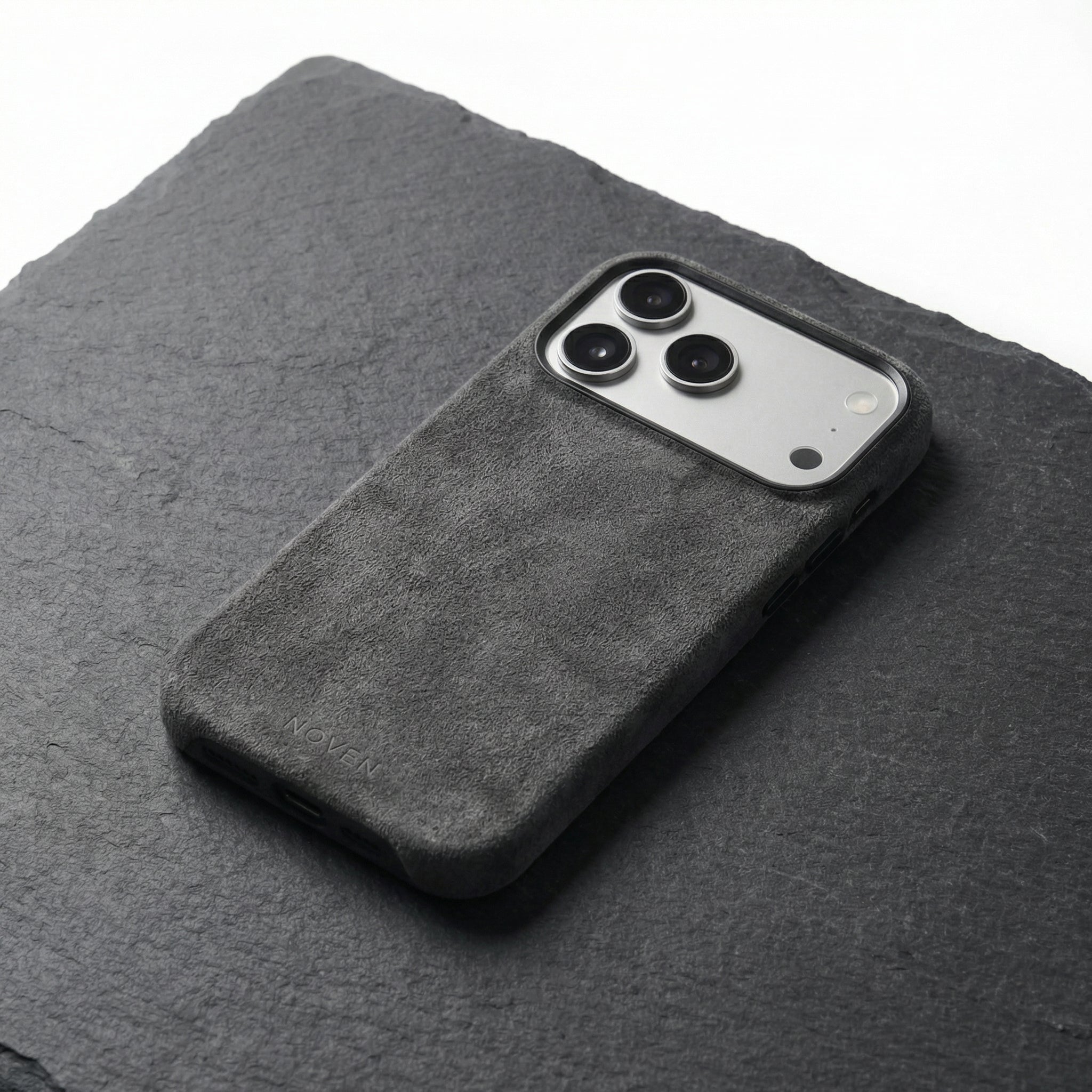 iPhone 17 Pro Max Alcantara Case - Dark Grey
