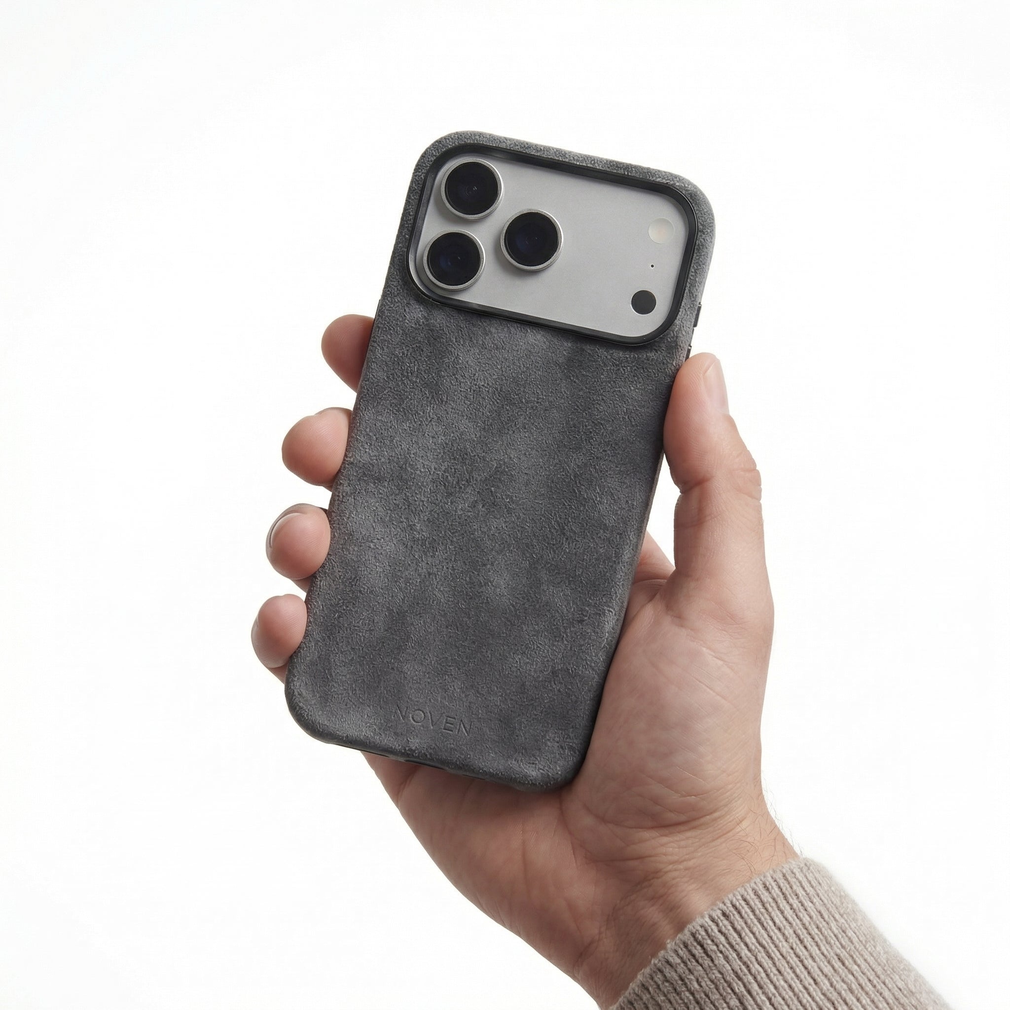 iPhone 17 Pro Alcantara Case - Dark Grey