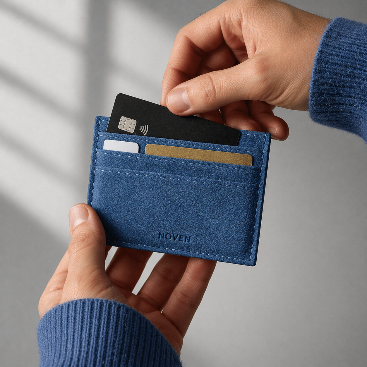 Alcantara Card Wallet - Bue