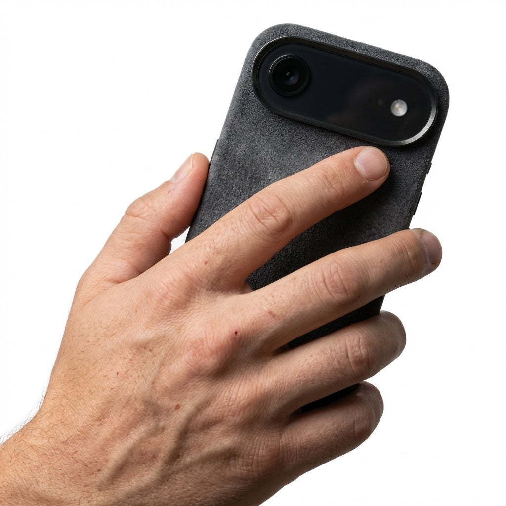 iPhone 17 Air Alcantara Case - Dark Grey
