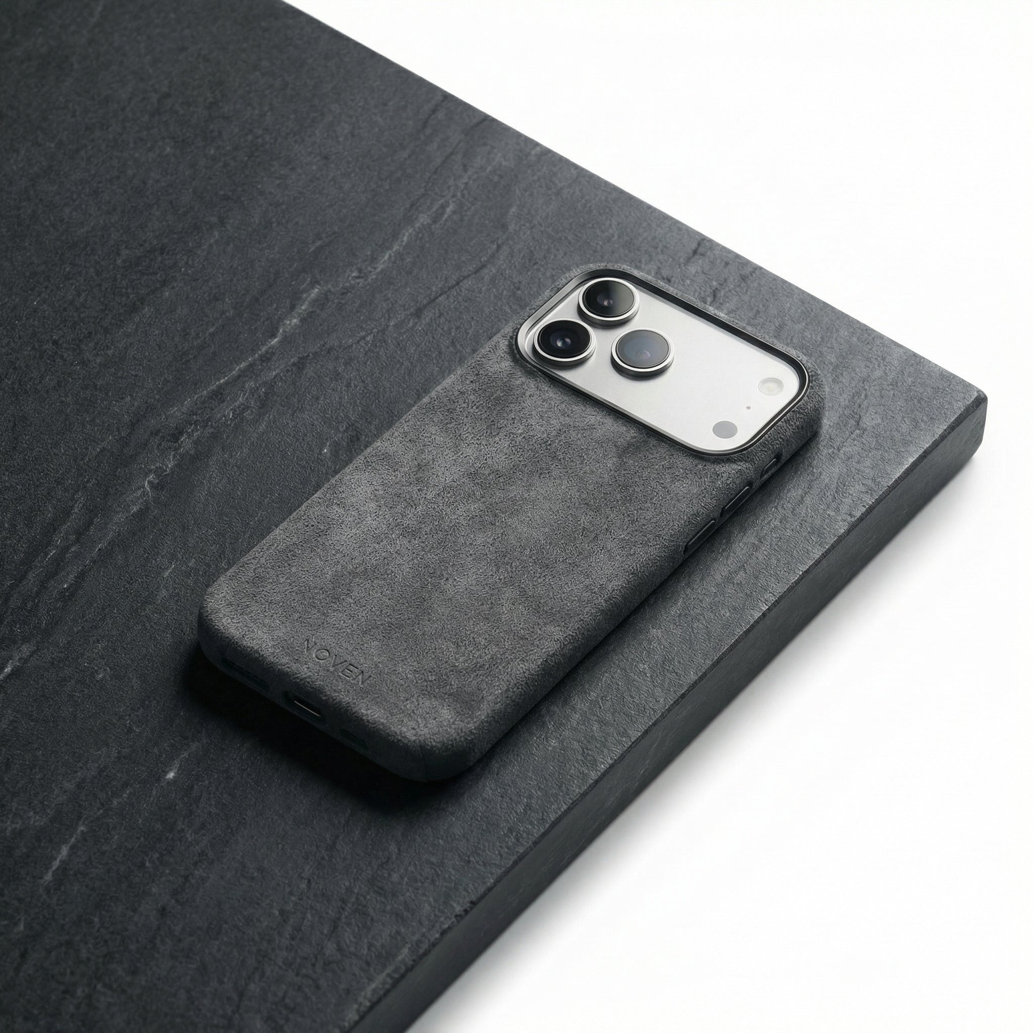 iPhone 17 Pro Alcantara Case - Light Grey