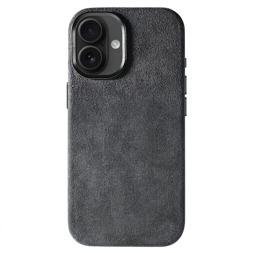 iPhone 16 Alcantara Case - Dark Grey