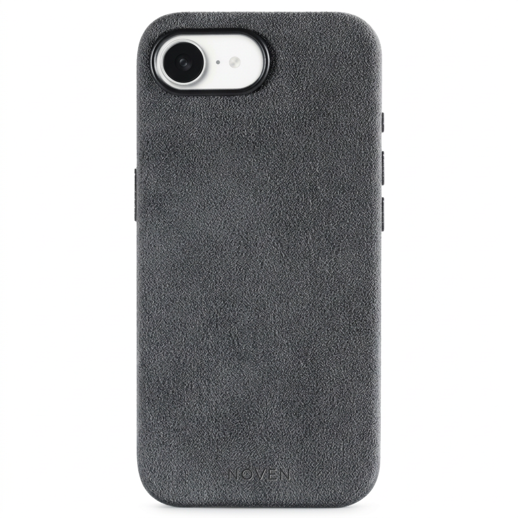 iPhone 16e Alcantara Case - Light Grey