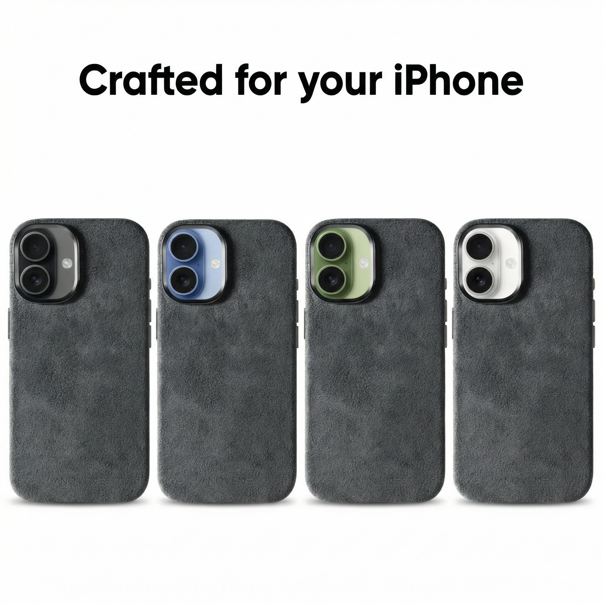 iPhone 17 Alcantara Case - Dark Grey