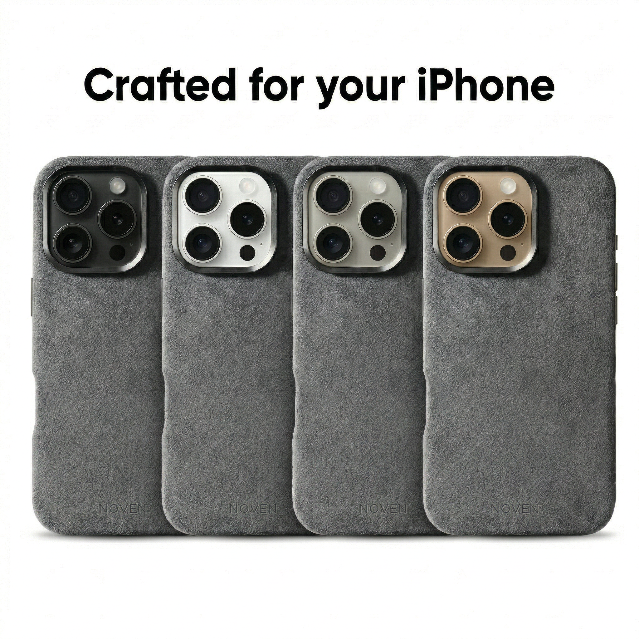 iPhone 16 Pro Max Alcantara Case - Light Grey