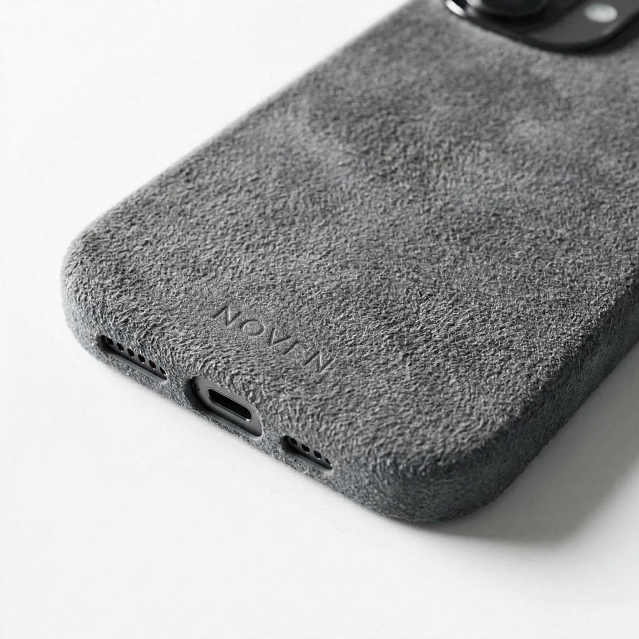 iPhone 17 Alcantara Case - Light Grey