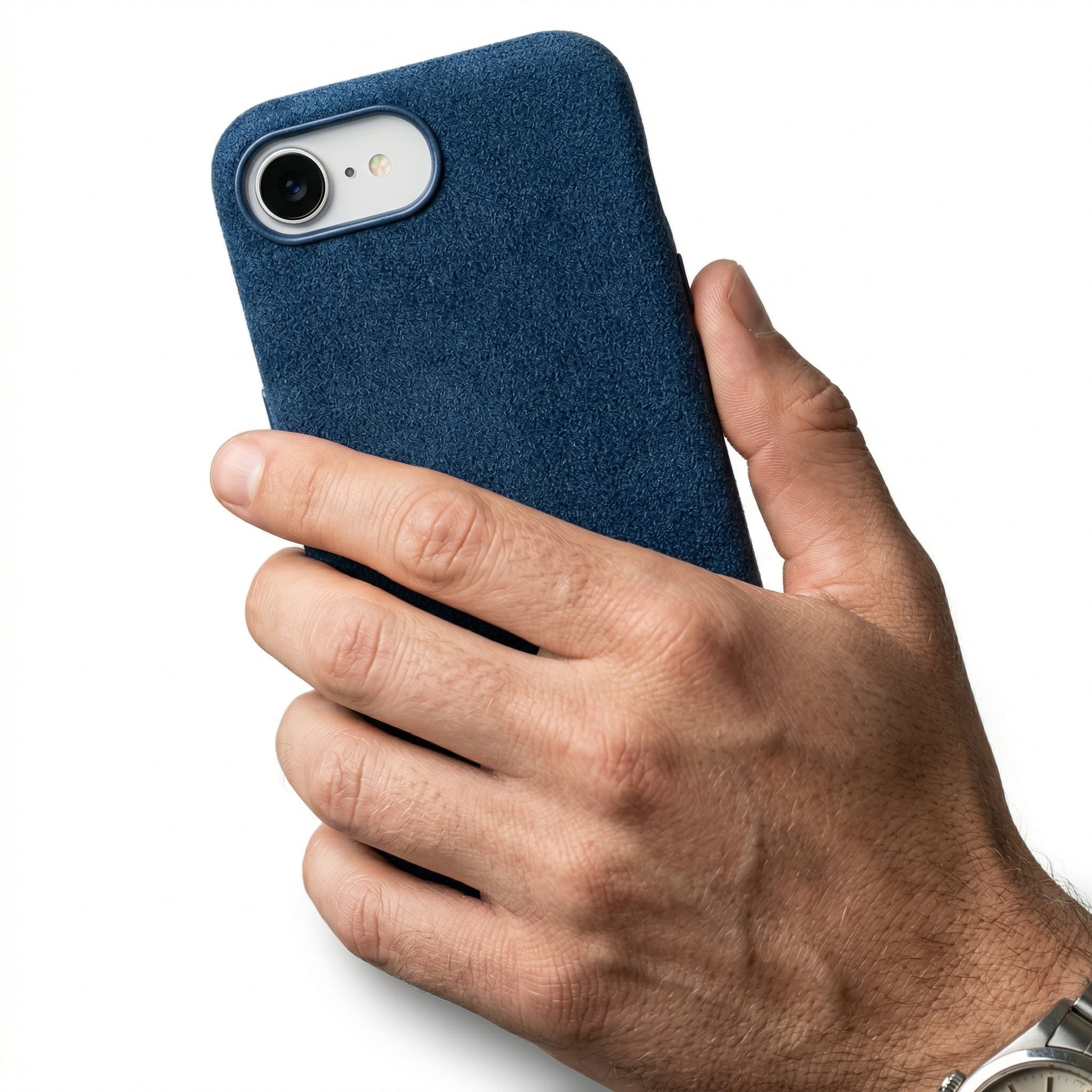 iPhone 16e Alcantara Case - Blue
