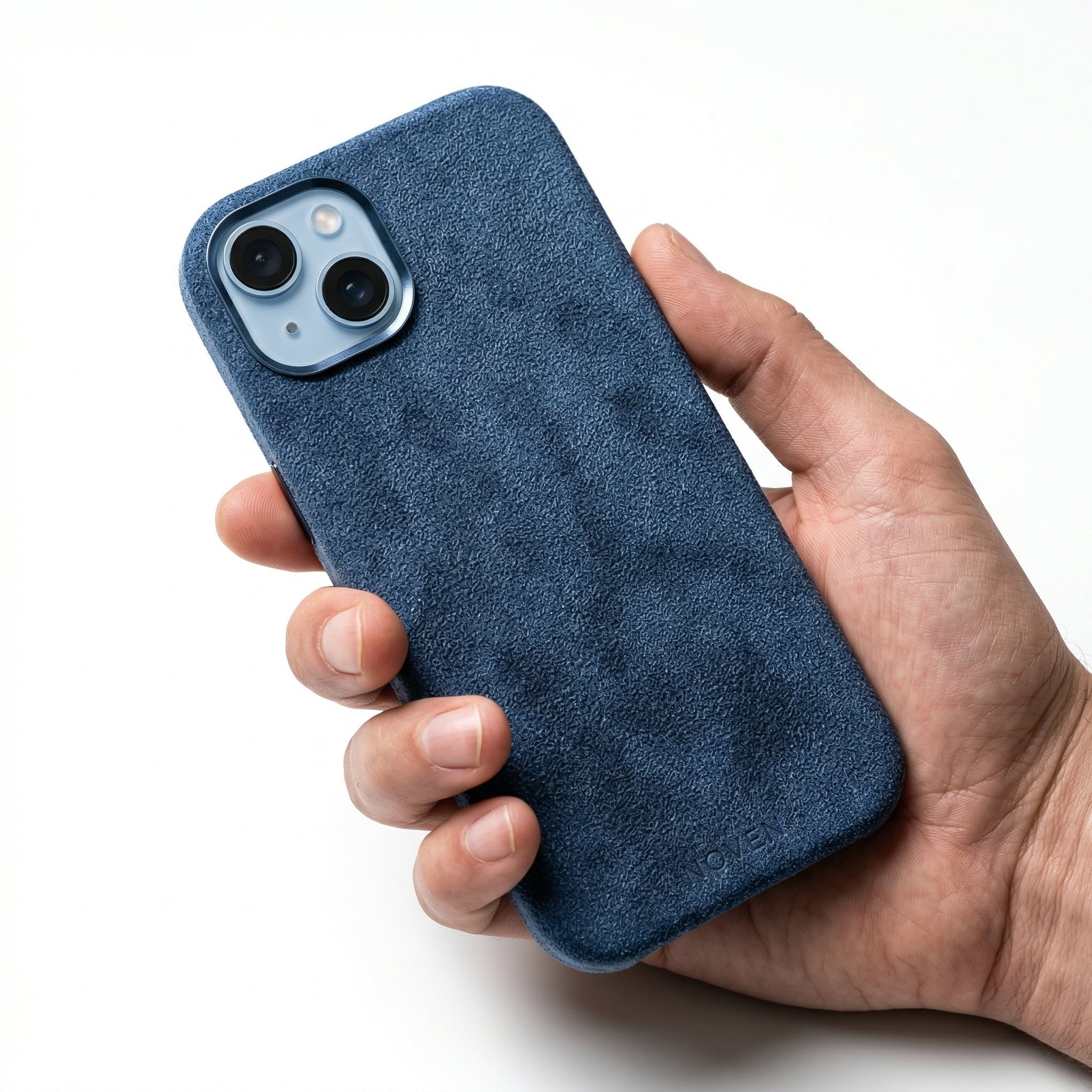 iPhone 15 Plus Alcantara Case - Blue