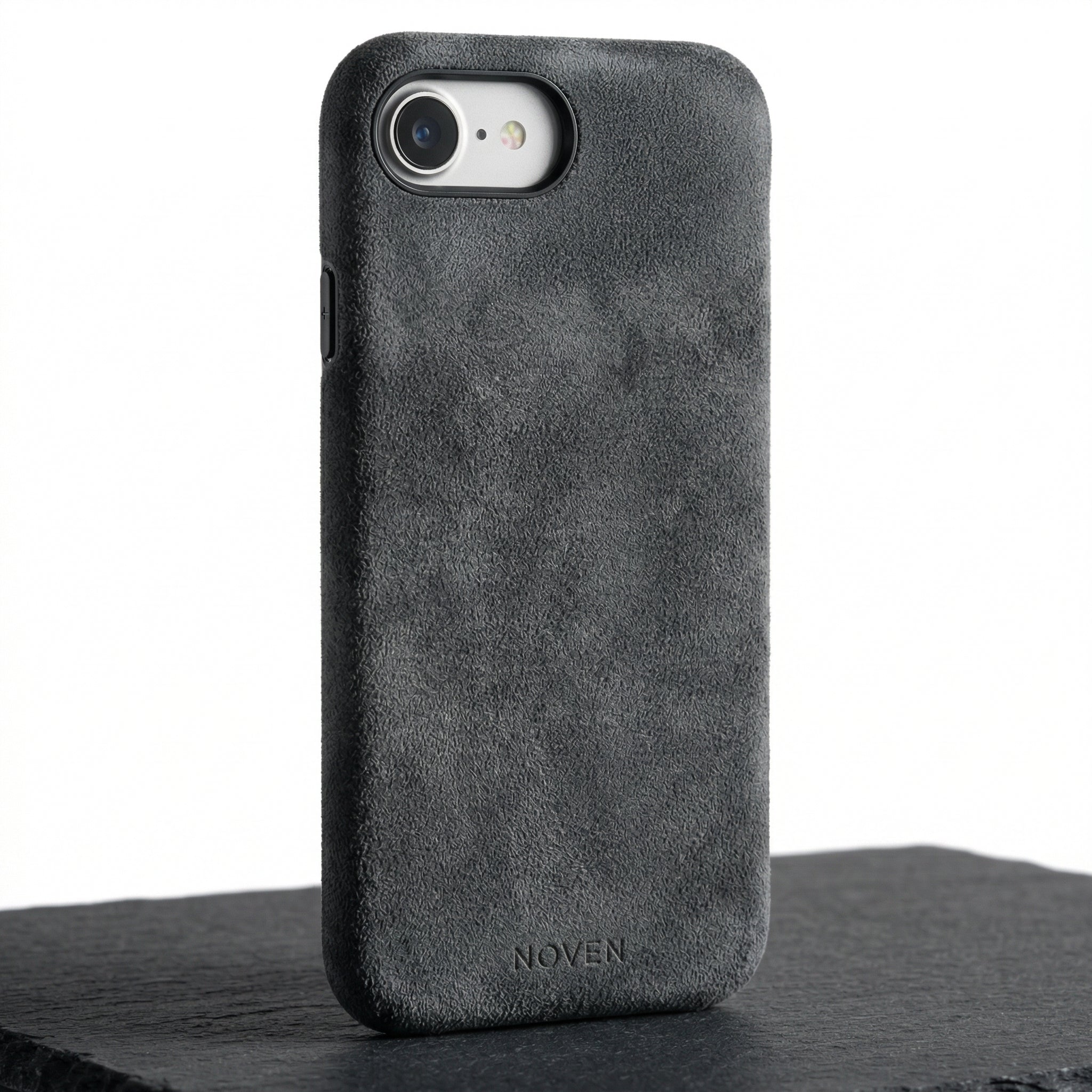 iPhone 16e Alcantara Case - Dark Grey