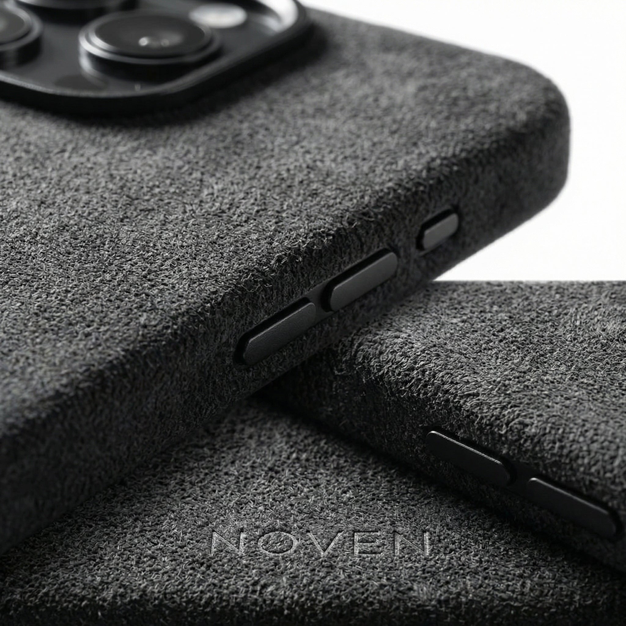 iPhone 16 Pro Max Alcantara Case - Dark Grey