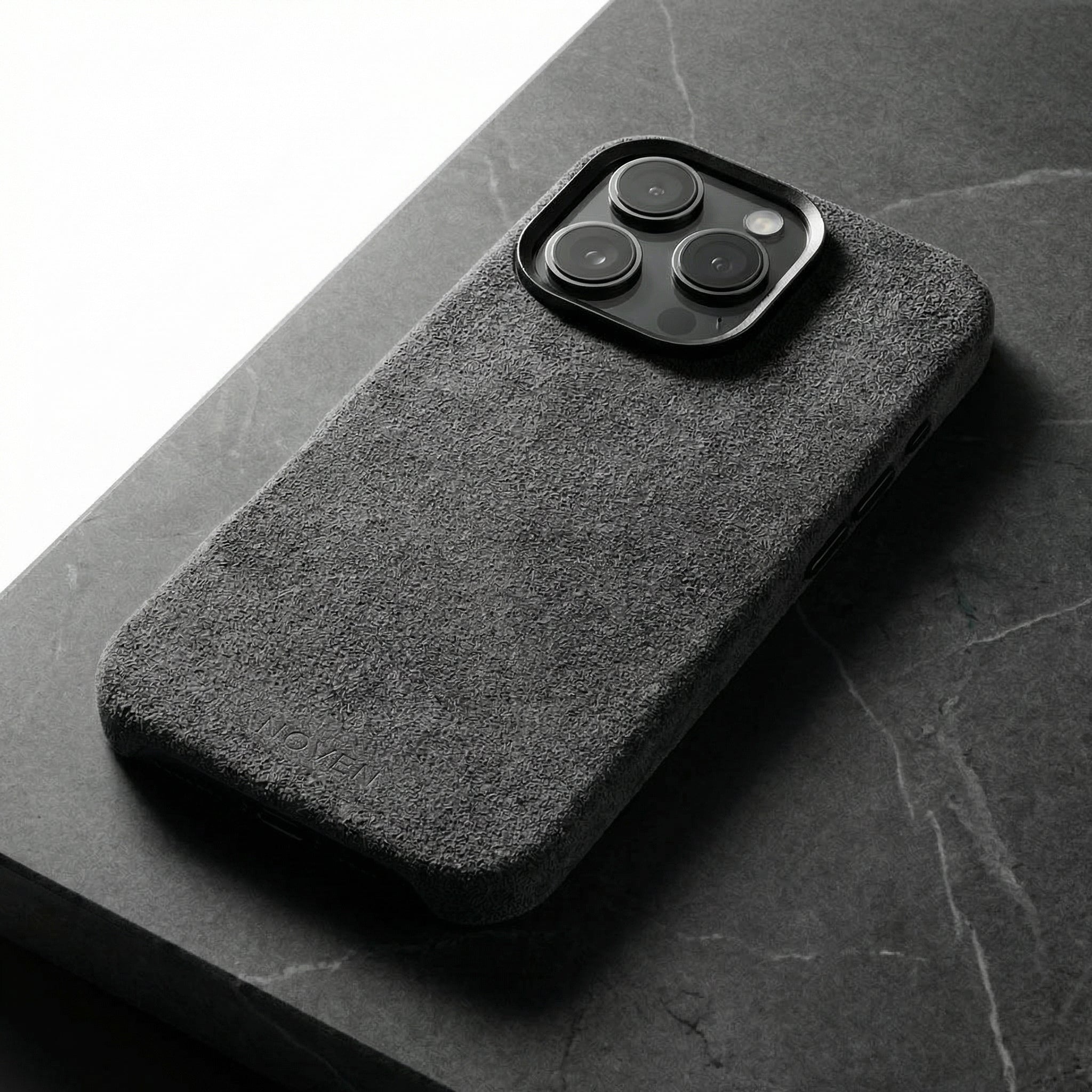iPhone 16 Pro Max Alcantara Case - Light Grey