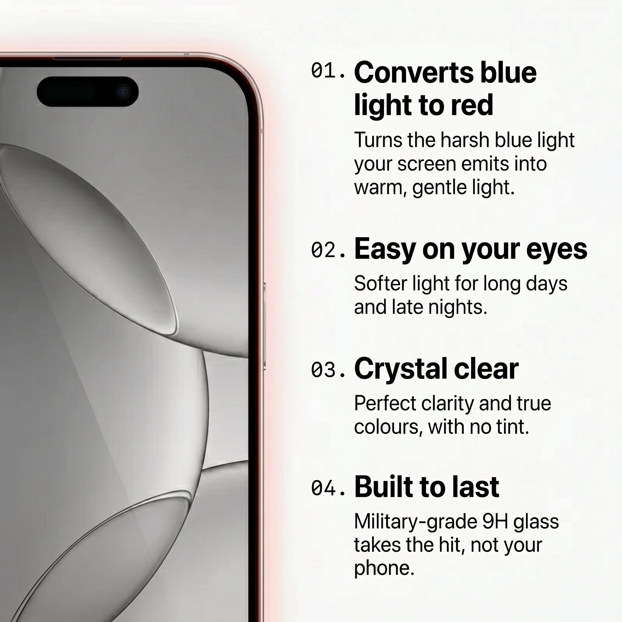 Red Light Clear Glass