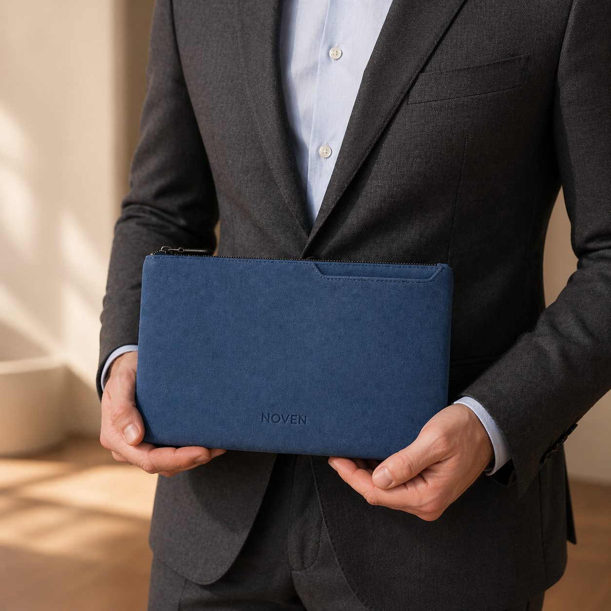 Alcantara Pouch - Blue