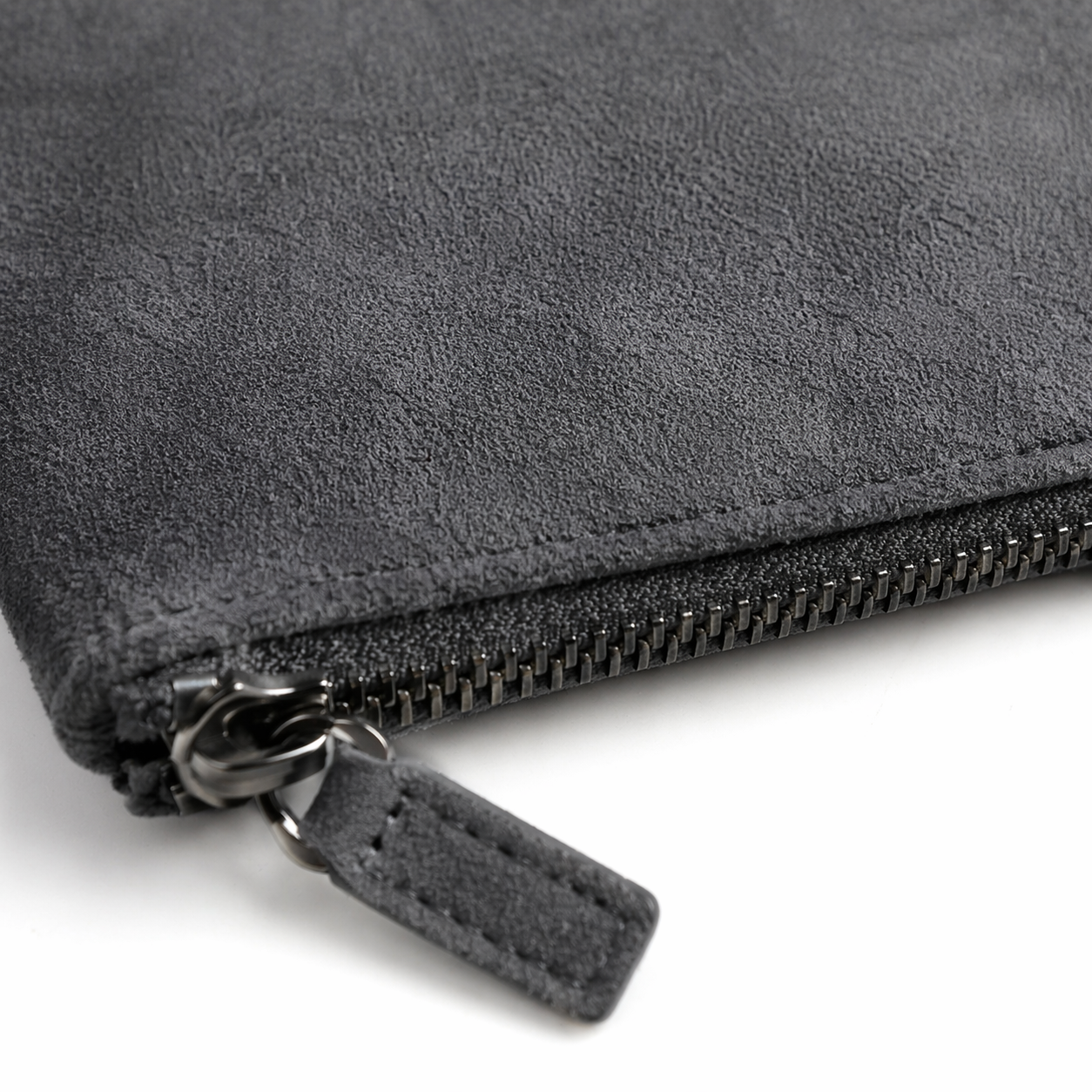 Alcantara Pouch - Dark Grey