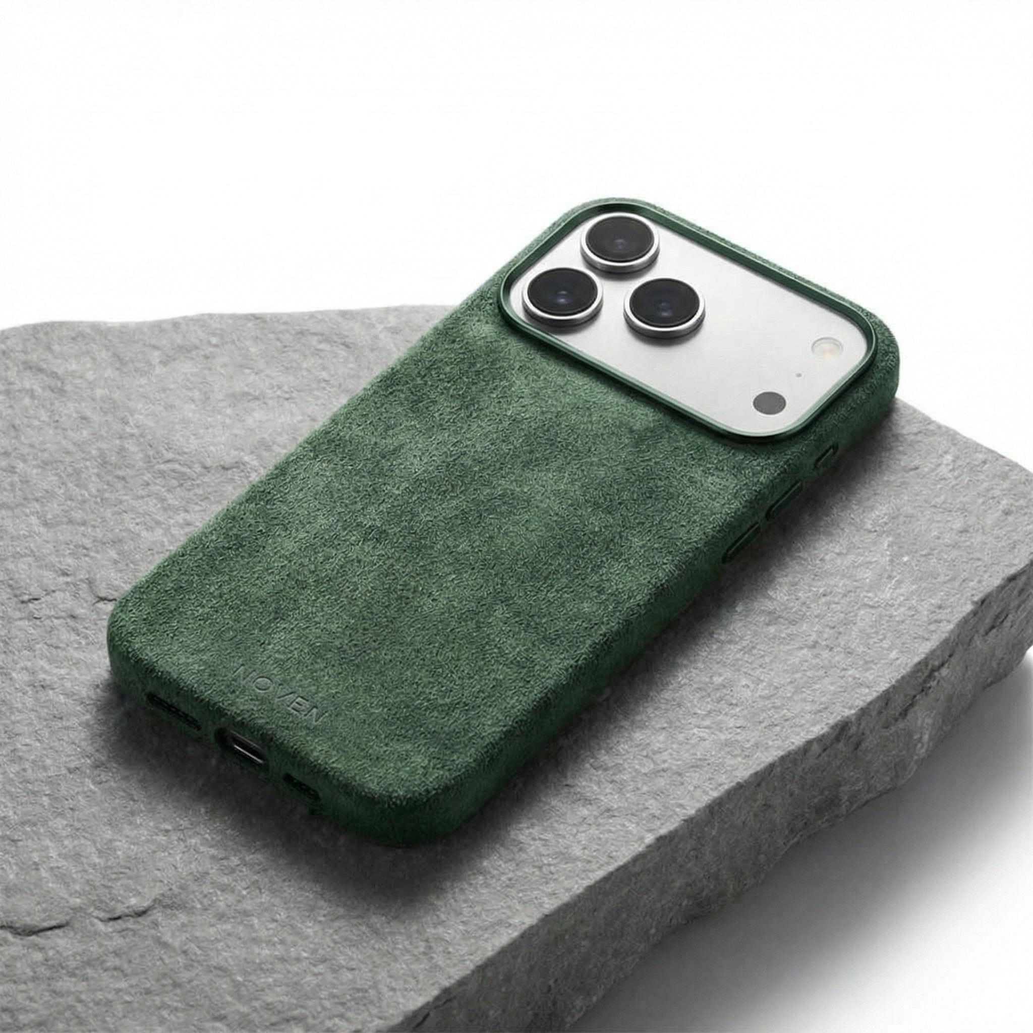 iPhone 17 Pro Max Alcantara Case - Green