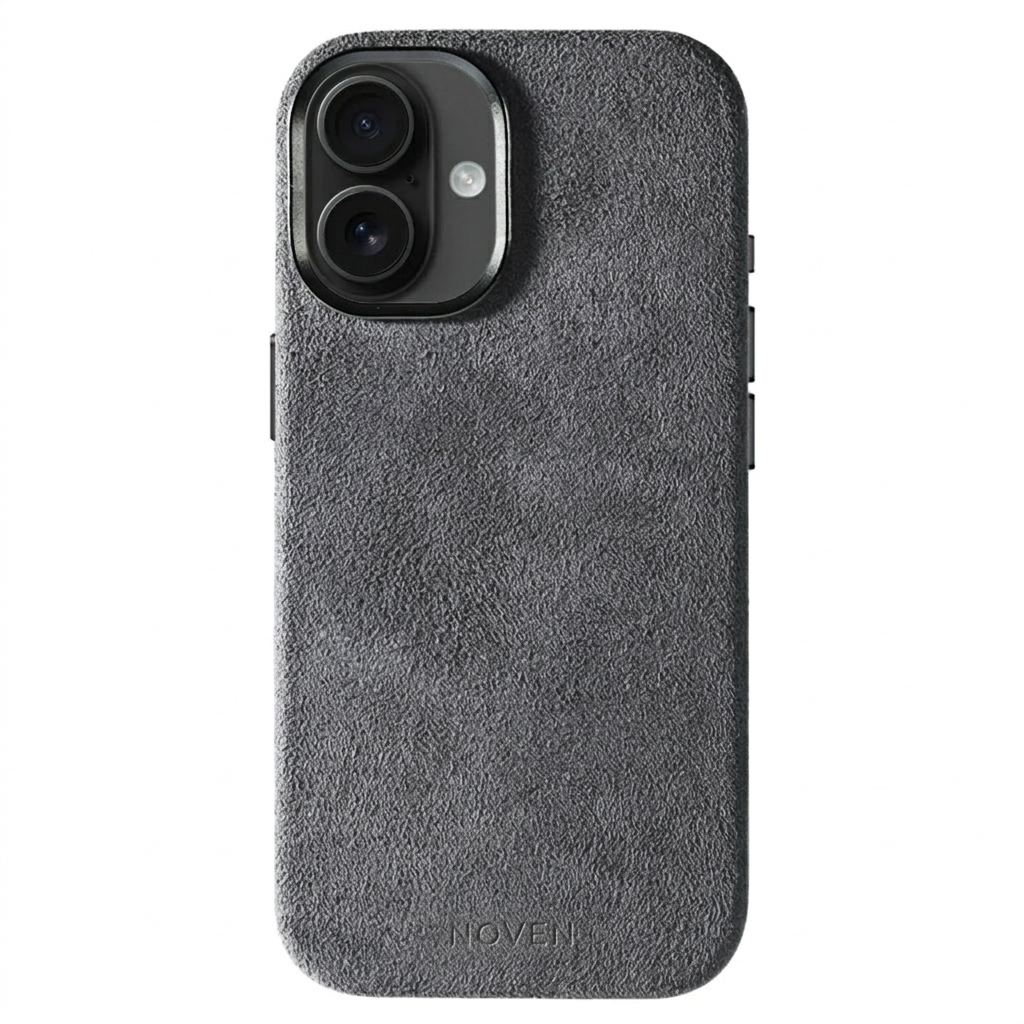 iPhone 16 Alcantara Case - Light Grey