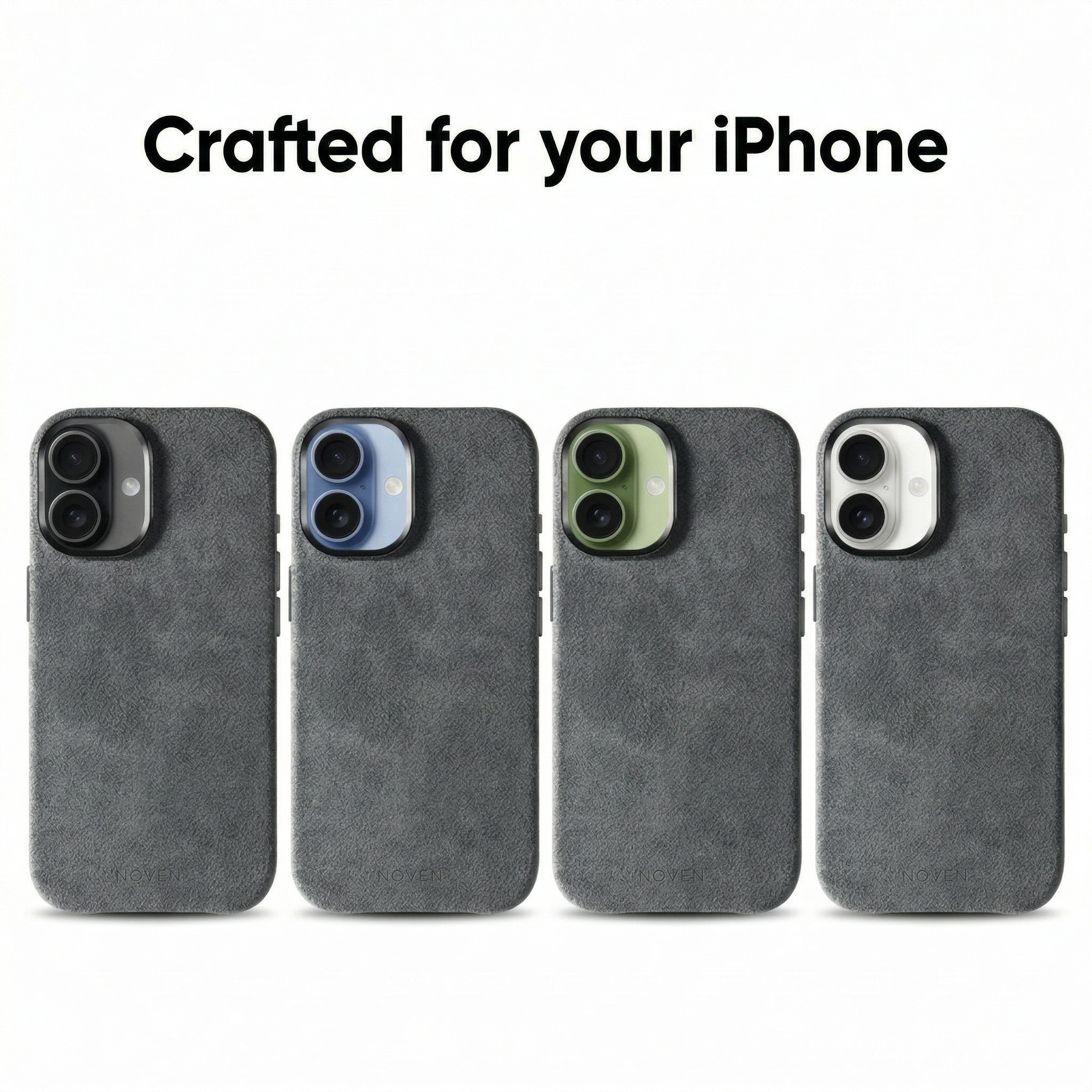 iPhone 17 Alcantara Case - Light Grey