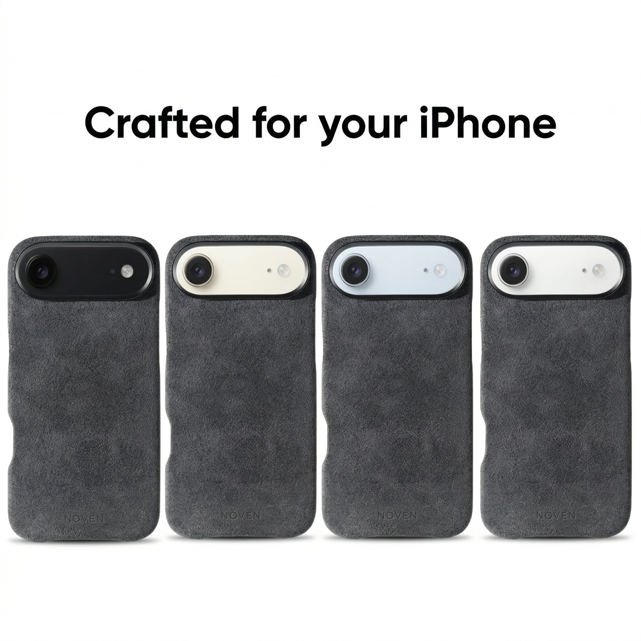 iPhone 17 Air Alcantara Case - Dark Grey