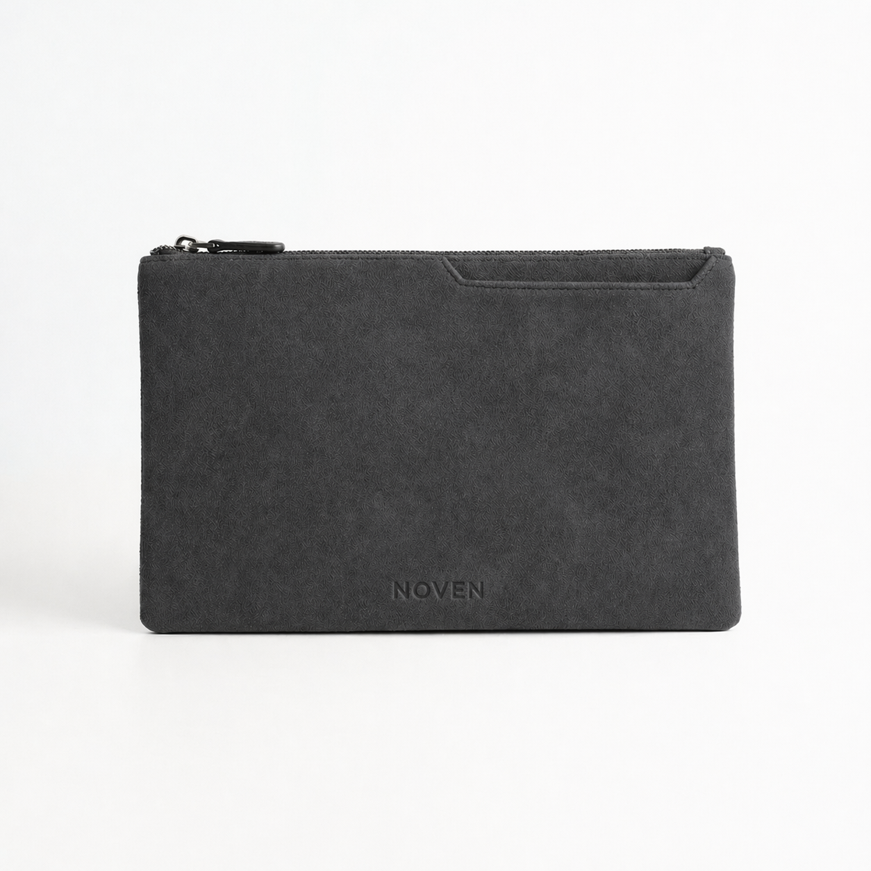 Alcantara Pouch - Dark Grey
